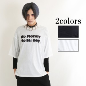 ドラッグハニー DrugHoney No Money No Honey メッセージ スケルトンテディ 半袖 Tシャツ ユニセックス ゴシック モード系 パンク ロック