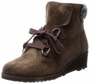 52%OFF 婦人ショートブーツ 【新品】 ハッシュパピー/Hush Puppies スエード調 サイドファスナー 22.5cmEEE 茶/ブラウン L-7335