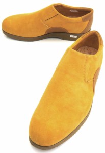 紳士スリッポン 【新品】 定価14904円 ハッシュパピー/Hush Puppies カジュアル 撥水加工 スエード調 茶/キャメル M-7038