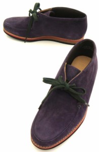 婦人ショートブーツ 【新品】 ハッシュパピー/Hush Puppies 定価17064円 柔らか羊革 スエード調 23cmEE 紫/パープル L-7322