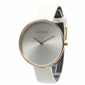 カルバンクライン 腕時計 レディース cK Calvin Klein フルムーン ホワイト×ローズゴールド K8Y236L6