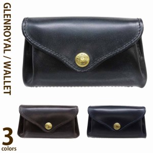 グレンロイヤル コインケース 小銭入れ カードケース ミニ財布 ブライドルレザー 本革 ハンドメイド GLENROYAL Small Purse Bridle Leath