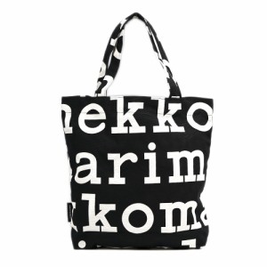 マリメッコ バッグ marimekko コットンキャンバス トートバッグ NOTKO LOGO ノトゥコ ロゴ 047312-911