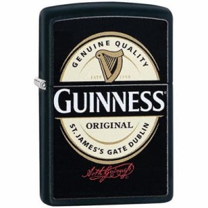 ZIPPO ジッポー ジッポライター GUINNESS ギネス ビール ロゴ ブラックマット 29755