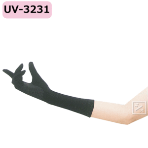 おたふく手袋 UV手袋 アームカバー UV-3231 スベリ止め付 セミロング手袋 （1双） 【メール便送料無料】
