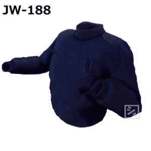 おたふく手袋 JW-188 厚地 長袖ハイネックシャツ 落下防止のポケット付 【メール便送料無料】