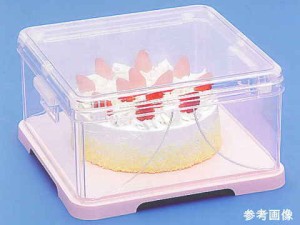 蝶プラ工業 ケーキカバー （ピンク） （307×307×高さ166mm） 日本製