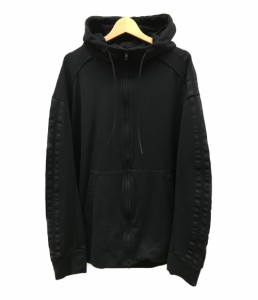 ワイスリー 2019ss バックスカルフェイスオーバーサイズフルジップパーカー(YOHJI SKULL HOODIE) ブラック パーカー