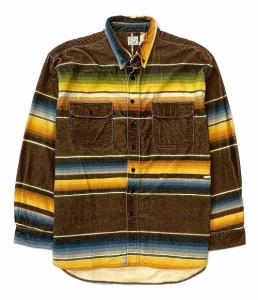 オアスロウ 長袖シャツ Mexican Rug Print Loose Fit Work Shirts メンズ SIZE 2 orslow 中古