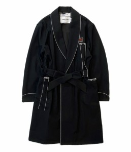 ダイリク ガウンコート ブラック Blanket Embroidery Night Gown 21SS J-5 メンズ SIZE F DAIRIKU 中古