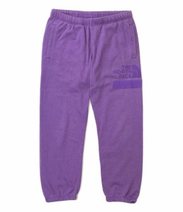 シュプリーム ザ ノース フェイス スウェットパンツ パープル Pigmenr Printed Sweatpant 22AW NB522011 メンズ SIZE S Supreme × THE N