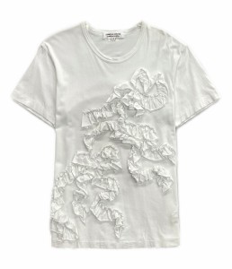 コムデギャルソン コムデギャルソン 半袖Ｔシャツ ギャザーフリル ホワイト 20aw RF-T002 レディース SIZE S COMME des GARCONS COMME de