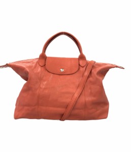 訳あり ロンシャン 2way トートバッグ クロスショルダーバッグ 斜め掛け レディース  LONGCHAMP 中古