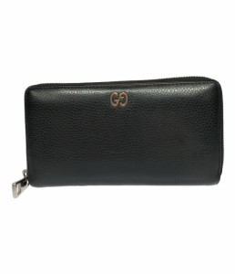 グッチ ラウンドファスナー長財布 GGメタル 473928 525040 メンズ GUCCI 中古