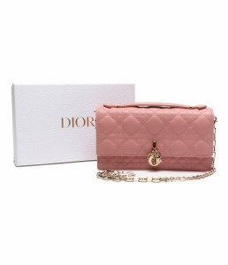 美品 クリスチャンディオール ミニバッグ カナージュ ラムスキン レディース Christian Dior／MISS DIOR 中古