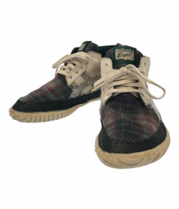 オニツカタイガー ローカットスニーカー チェック柄 TH9A1L レディース SIZE 23 (M) Onitsuka Tiger 中古