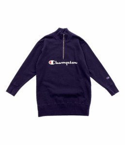 チャンピオン スウェット ハーフジップ パープル メンズ SIZE M Champion 中古