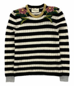 グッチ ニット フラワーエンブロイダリー レディース SIZE S GUCCI 中古