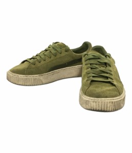 プーマ ローカットスニーカー SUEDE PLATFORM SATIN 365828 04 レディース SIZE 24.5 (L) PUMA 中古