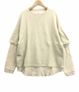 レイヤードコットンスウェット カットオフ オーバーサイズ レディース SIZE F (M) TODAYFUL 中古