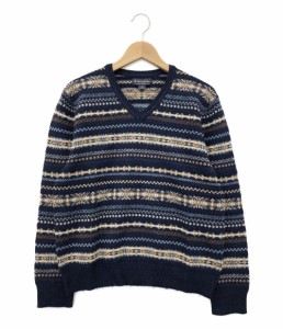 ブルックスブラザーズ 長袖ノルディック柄ニット メンズ SIZE M (M) Brooks Brothers 中古