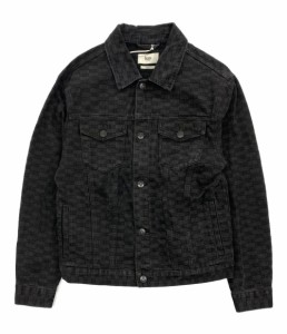 キス デニムジャケット モノグラム 22aw メンズ SIZE S KITH 中古