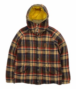 アベイシングエイプ ダウンジャケット HARRIS TWEED メンズ SIZE L A BATHING APE 中古