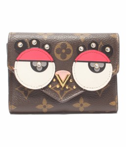 ルイヴィトン 三つ折り財布 ポルトフォイユヴィクトリーヌ バード M67244 レディース Louis Vuitton 中古