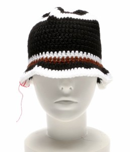 美品 シュウマン ヤーン ニットハット BUCKET HAND KNITTING HAT レディース SYUMAN. × Y.A.R.N. 中古