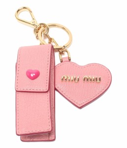 ミュウミュウ リップケース＆キーリングチャーム マドラス ラブ トリック 5TL359 レディース MiuMiu 中古