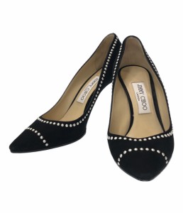 ジミーチュウ ポインテッドトゥパンプス ピンヒール パールスタッズ レディース SIZE 37 1/2 (L) JIMMY CHOO 中古