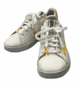 アディダス ローカットスニーカー ポケットモンスター ピカチュウ コラボシューズ ADVANCOURT K FW3187 キッズ SIZE 21.0 (M) adidas 中