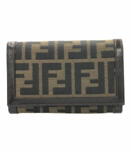 フェンディ 二つ折り財布 ズッカ レディース FENDI 中古