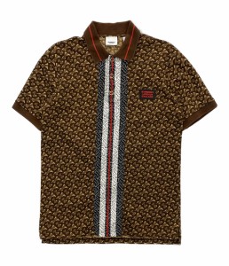 バーバリーロンドン ポロシャツ ブラウン モノグラム 8018262 メンズ SIZE XS BURBERRY LONDON 中古