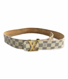 ルイヴィトン ベルト ゴールド金具 サンチュール ダミエアズール M9609 メンズ SIZE    Louis Vuitton 中古