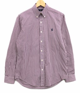 美品 ラルフローレン ボタンダウンシャツ ストライプ柄 メンズ SIZE S (S) RALPH LAUREN 中古