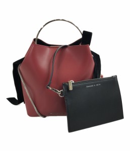 チャールズアンドキース 2WAYハンドバッグ ショルダーバッグ レディース  charles＆keith 中古