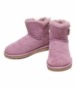 アグ ムートンブーツ ショートブーツ ミニベイリーボタン レディース SIZE 22.0 (XS以下) UGG 中古