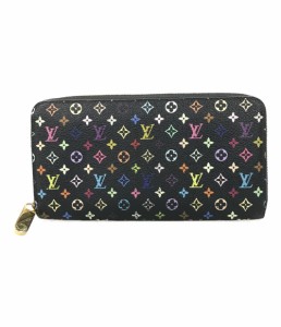 ルイヴィトン ラウンドファスナー長財布 ヴィオレ ジッピーウォレット マルチカラー  M60275 レディース Louis Vuitton 中古