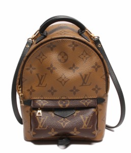 美品 ルイヴィトン リュック パームスプリングス バックパック MINI モノグラム リバース M42411 レディース  Louis Vuitton 中古