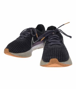 ナイキ ローカットスニーカー ランニングシューズ React Infinity Run Flyknit 3 DD3024-502 レディース SIZE 24 (L) NIKE 中古