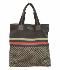 グッチ ナイロントートバッグ 268112 498879 レディース  GUCCI 中古