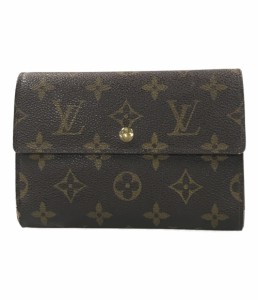 ルイヴィトン 三つ折り財布 ポルト トレゾール エテュイ シェキエ モノグラム M61200 レディース Louis Vuitton 中古