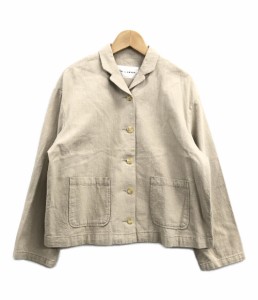 美品 ビュルデサボン リネンブレンドジャケット レディース SIZE F (M) bulle de savon 中古