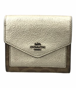 コーチ 三つ折り財布 シグネチャー 40049 レディース COACH 中古