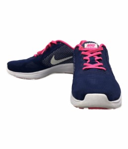 ナイキ ローカットスニーカー レボリューション 3 81303-502 レディース SIZE 24 (L) NIKE 中古