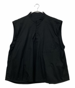 ポータークラシック ベスト プルオーバー ボタン コットン ブラック メンズ SIZE M Porter Classic 中古