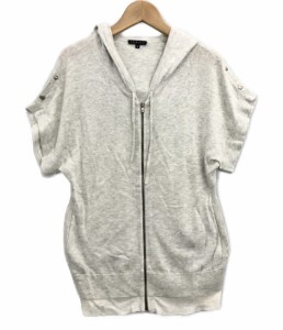 美品 セオリー カシミヤ混 半袖ニットパーカー レディース SIZE 2 (M) theory 中古