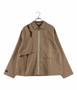 美品 ジエダ ブルゾン リップトップホールジップシャツジャケット 22SS メンズ SIZE 1 JieDA 中古