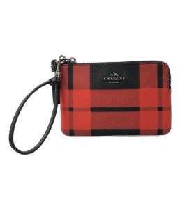 美品 コーチ ポーチ チェック柄 64205 レディース  COACH 中古